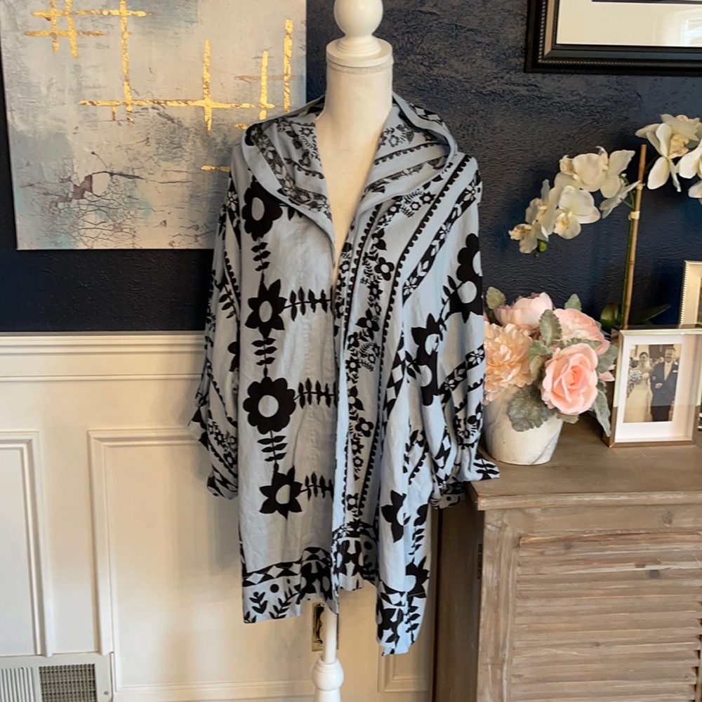 Free People Linen Poncho